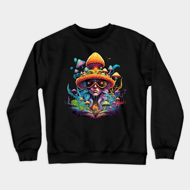 Mushrooms Crewneck Sweatshirt by Artreevolution